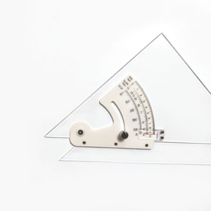 Regla Triangular de Ingeniería de 10 Pulgadas, Herramienta de Medición Ajustable, Juego de Reglas Triangulares Transparentes de Plástico - Product Image 4