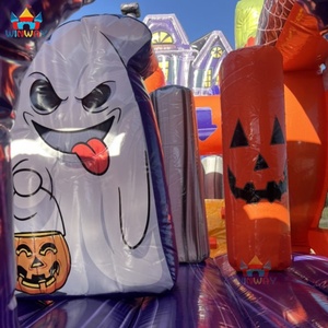 Location de château gonflable pour parcours d'obstacles sur le thème de la ferme de citrouilles d'Halloween - Grand modèle lumineux en PVC, capacité de 20 personnes, garantie de 3 ans |   WINWAY - Product Image 5