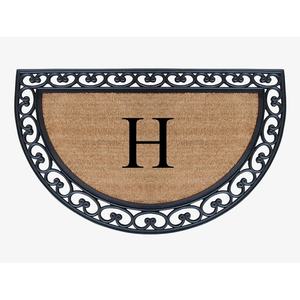 Custom Personalized DIY Family Surname Name Initial Letter Monogram Outdoor Door Rugs - Product Image 5