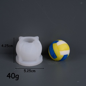 Molde de Silicona para Velas Aromáticas y Jabones Hechos a Mano con Diseño Deportivo de Fútbol, Baloncesto, Béisbol, Voleibol y Rugby de TangChu - Product Image 6