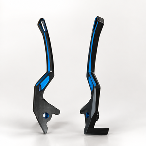 Pièces de moto, ensemble de leviers de frein en aluminium CNC pour scooter PCX160, double couleur anodisée, réglables, ensemble de leviers de frein directement de l'usine - Product Image 1
