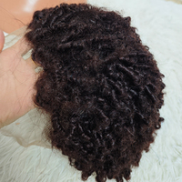 Promotion Letsfly : Perruque Afro Bouclée Sans Colle, Courte, Base Transparente, Densité 200%, Cheveux Humains, Lace Front 13x4, Vente en Gros à 24,6 $