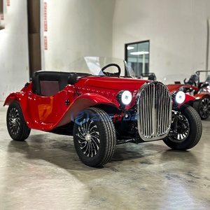 Proveedor Chino, Venta Directa de Fábrica, Bajo Precio, Alta Calidad, Asiento Rojo de Alta Configuración, Auto Clásico Retro Eléctrico - Product Image 1