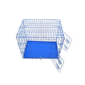 <span class=keywords><strong>Cages</strong></span> métalliques pour chiens et chats à bas prix, écologiques, avec plateau en plastique et fermeture à bouton - Product Image 6