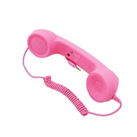 Combiné téléphonique filaire 3,5 mm à branchement direct, style rétro, avec écouteur filaire et annulation active du bruit (ANC)