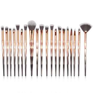 Juego de <span class=keywords><strong>Brochas</strong></span> de Maquillaje Nuevas, 20 Piezas, Juego de <span class=keywords><strong>Brochas</strong></span> de Maquillaje con Mango Colorido y Diseño Degradado de Diamantes - Product Image 1