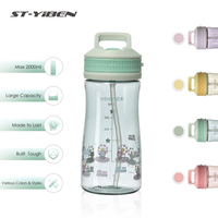 Gobelet en plastique avec couvercle et embouts de paille pour enfants – Tasses personnalisées écologiques pour la rentrée scolaire (vente en gros)