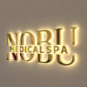 Ánh sáng lên chữ Acrylic dấu hiệu kinh doanh kim loại Backlit dấu hiệu tùy chỉnh chiếu sáng dấu hiệu cho văn phòng thanh cửa hàng nhà hàng - Product Image 6