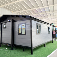 Vente en gros usine – Maison conteneur extensible de 20 pieds, pliable, en panneaux sandwich d'acier, respirante, design moderne, écologique, à faible coût