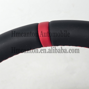 พวงมาลัยรถหนังเรียบแบบมีรูพรุนสำหรับรถ Audi A3 A4 A5 A8 Q5 Q7 TT B9 - Product Image 6