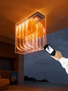 Tendedero eléctrico integrado para balcón con control remoto inteligente y elevación automática - Product Image 2