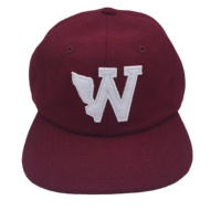 Gorra de Béisbol Personalizada de Alta Calidad, de Lana Melton, 6 Paneles, Sin Estructura, con Logotipo de Fieltro, Correa Tipo Polo, con Patrón de Letras, Unisex