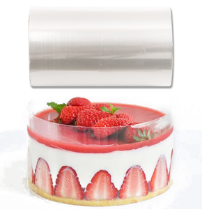 1 Roll Cake Surround Film Transparent Cake Collar Kitchen Acetate Cake Chocolate Candy for Baking Durable 8cm*10m/10cm*10m - Product Image 3