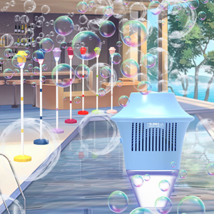 Vendita calda gioco per feste nuovo lampione di plastica bolle di sapone giocattolo da giardino lampada automatica bolle macchina per bambini adulti - Product Image 3