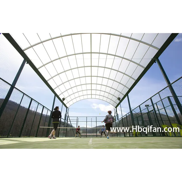 Outdoor Sports New Custom Panoramic High Quality Padel Tennis Court With Cover Tent