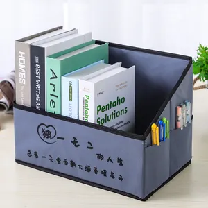 Benutzer definierte grüne Vliesstoff Falt organisator Buch Aufbewahrung boxen