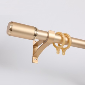 Ensemble de tringles à rideaux en <span class=keywords><strong>m</strong></span>étal de luxe, tringles à rideaux télescopiques modernes en aluminium pour fenêtre - Product Image 2