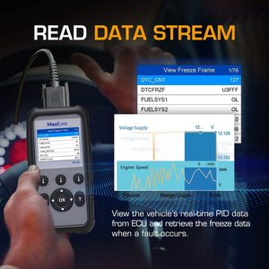 เครื่องวิเคราะห์เครื่องยนต์ Maxilink ML629 OBD2 ได้รับการรับรองมาตรฐาน CE สำหรับรถยนต์ 124 Spider (2016-) แบบ USB Mini - Product Image 5