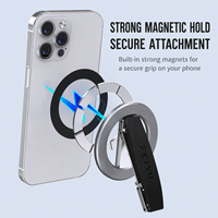 Support magnétique Q5-A pour anneau de maintien - Support réglable en alliage d'aluminium pour téléphone portable, usage domestique et professionnel