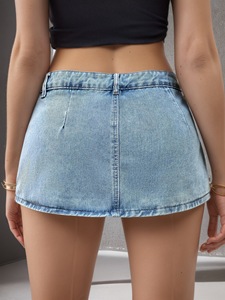 Jupe courte en jean pour femme, tendance et haut de gamme, vente en gros en Europe et en Amérique, collection 2026 - Product Image 5
