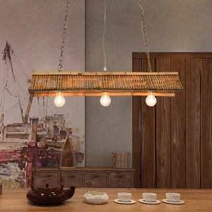 Lampe d'art rétro chinoise 2ichinese pour salon de thé, <span class=keywords><strong>restaurant</strong></span>, stand, maison d'hôtes, suspension tissée, style zen chinois, Lili - Product Image 2