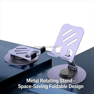Soporte Multifuncional Flexible de Metal para Teléfono Móvil de Escritorio con Rotación de 360 Grados, Plegable y Altura Ajustable - Product Image 2