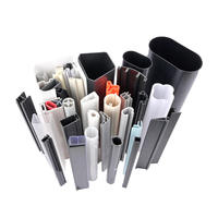 Profils d'extrusion en plastique écologiques personnalisés pour usage en supermarché - PVC rigide souple extrudé, co-extrusion souple-rigide