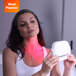 Nouvelle promotion : Appareil de luminothérapie LED infrarouge rouge portatif pour le <span class=keywords><strong>visage</strong></span> avec 12 LED, longueurs d'onde 660nm/850nm, pulsé 60W - Product Image 2