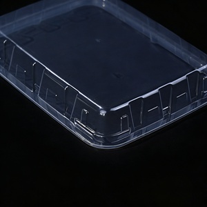 Barquettes alimentaires en plastique PET transparent jetables et recyclables de haute qualité pour aliments frais, fruits, légumes, tomates, viande, raisins - Product Image 3