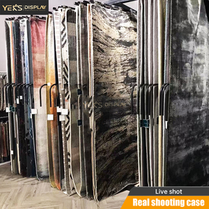Yeks tùy chỉnh thân thiện với môi kim loại thảm Mẫu Rack hiển thị trang-biến hiển thị đứng cho thảm triển lãm đánh bóng bề mặt - Product Image 6