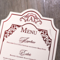 Programa de Ceremonia de boda de lámina dorada de tres páginas Fans Invitación de boda de papel de cartón blanco para evento de boda