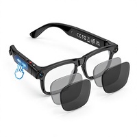 Lunettes Intelligentes Électrochromiques IA à Vente Directe Usine, Double Microphone, Annulation de Bruit, Traduction Multilingue, Vidéo 1080P, Tactiles