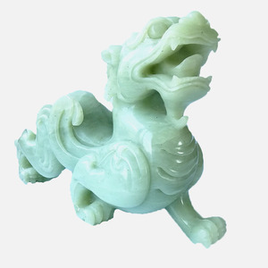 Estatua verde de Jade Pixiu de 30 cm para regalo de Feng Shui - Product Image 2