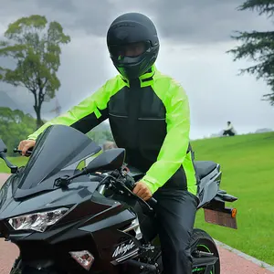 Completo impermeabile quattro stagioni pantaloni da motociclista resistenti all'usura