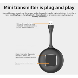 Dongle de mise en miroir d'écran sans fil OEM pour salles de classe, compatible avec les tableaux interactifs intelligents à écran tactile 4K de 65, 75, 86, 100 et 110 pouces - Product Image 3