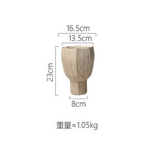 Vaso Alto in Ceramica Stile Nordico, Traspirante e Resistente alla Corrosione, <span class=keywords><strong>per</strong></span> Piante Verdi da Interno, Cactus e Orchidee, con Fori di Drenaggio - Product Image 6