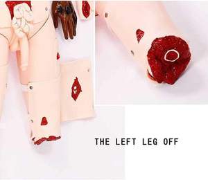 Modèle d'entraînement avancé et complet pour les soins traumatiques, avec pansements, blessures simulées, premiers secours, soins infirmiers, éducation médicale - Product Image 4