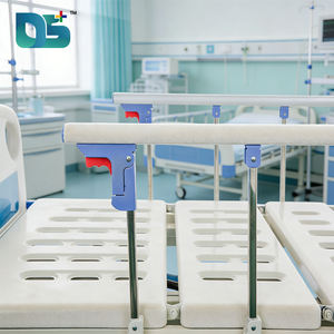 <span class=keywords><strong>Lit</strong></span> manuel pour soins à domicile et à l'hôpital, avec pieds réglables, pliable, garde-corps en acier inoxydable, planches en ABS - Product Image 5