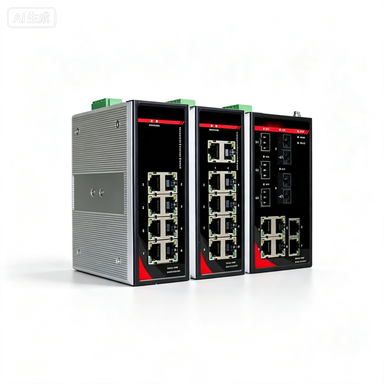 DIN Rail-Mount Managed Industrial PoE Ethernet Switch Cloudlink Gigabit 4PoE+4RJ45 Ports Web VLAN Function