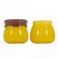 Pot de miel OEM ODM 10ml en forme de pot en plastique PP pour les lèvres pot de crème cosmétique solide contenant de baume à lèvres
