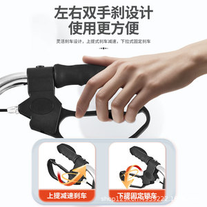 Shunhe Walker Rollator Four Wheel <b>Foldable</b> Mobility Aid With Seat And Basket For Seniors - Product Image 3