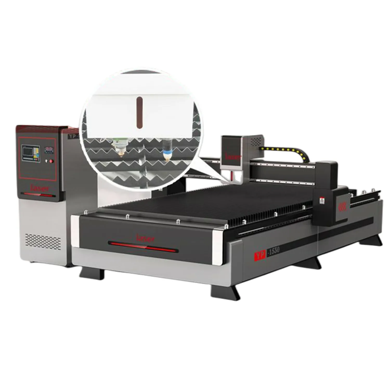Gantry Type Metal Sheet CNC Fiber Laser Tube Cutting Machine 1000W