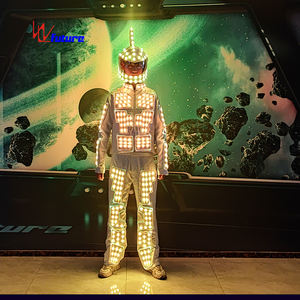 <span class=keywords><strong>Costume</strong></span> de robot de danse LED futuriste, armure lumineuse <span class=keywords><strong>pour</strong></span> <span class=keywords><strong>homme</strong></span>, vêtements de scène, <span class=keywords><strong>costume</strong></span> programmable, casque de mecha, <span class=keywords><strong>costume</strong></span> RGB noir - Product Image 3
