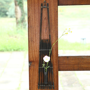 Jarrón de Pared de Bambú Estilo Japonés, Forma de Capullo, Material Natural, Decoración Floral para el Hogar - Product Image 3