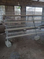 Cage automatique pour poules pondeuses et poulets de type batterie, en treillis métallique, pour 1000 poulets