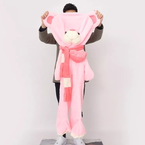 Super morbido gigante orsacchiotto in pelle di <span class=keywords><strong>peluche</strong></span> giocattoli di <span class=keywords><strong>peluche</strong></span> marrone rosa bianco gigante orsacchiotto PP in cotone ricamato Super economico casa 3 anni ODM - Product Image 4