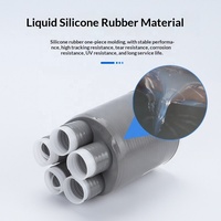 Tubo Termocontraíble de Silicona RUNDE de 4 Núcleos y 25 mm, 1KV, con Funda de Goma para Protección de Cables