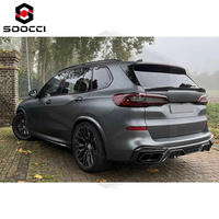 Kit carrosserie en fibre de carbone style LD pour BMW X5 G05 xDrive 40i M50i pare-chocs avant lèvre capot jupes latérales diffuseur arrière Spoiler Bodykit