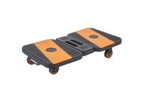 Chariot pliant léger, chariot utilitaire pliable, chariot à main portable avec roues, caisse roulante robuste pour usage commercial
