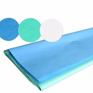 Papel de embrulho de fibra de celulose, papel médico de polpa 100% madeira 45gsm 60gsm
